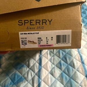 Sperry Boat Shoes Metallic Top Sider